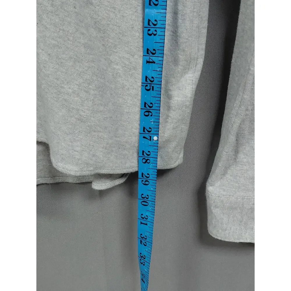 XPRESS Cotton Blend Knit Long Sleeve Collared Button-Up Size L